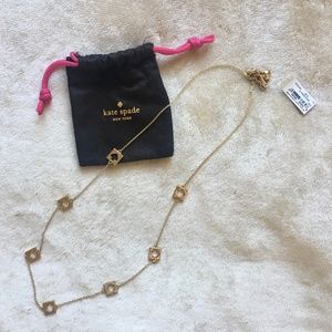 NWT Kate Spade Gold Hole Punch Necklace